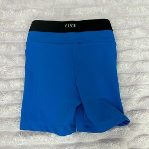 Five Dancewear Blue dance biker shorts